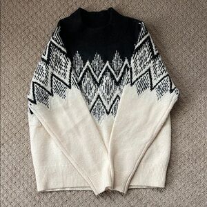 Varley Monochrome Patterned Crewneck Sweater